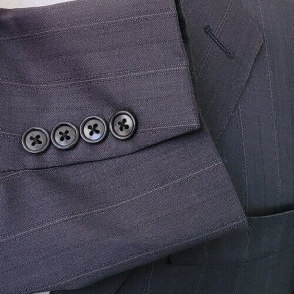 CALVIN KLEIN 38R MEN'S SPORT COAT GRAY WOOL BLEND TWO-BUTTON TWO-VENTS B524 - Picture 3 of 13